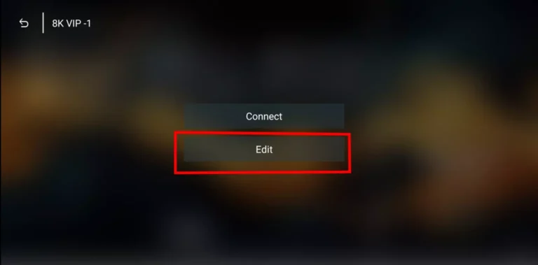 8K Player VIP profile screen with Edit highlighted